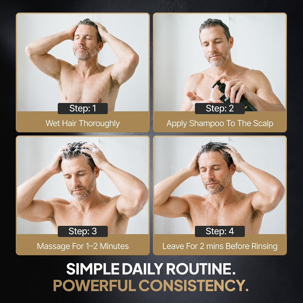 Hair Growth Shampoo for Men - Thinning Hair & Hair Loss Shampoo with Ginseng, Peppermint & Menthol, Natural Scalp Root Activator for Thicker Fuller Hair, 144g | SPARTAN