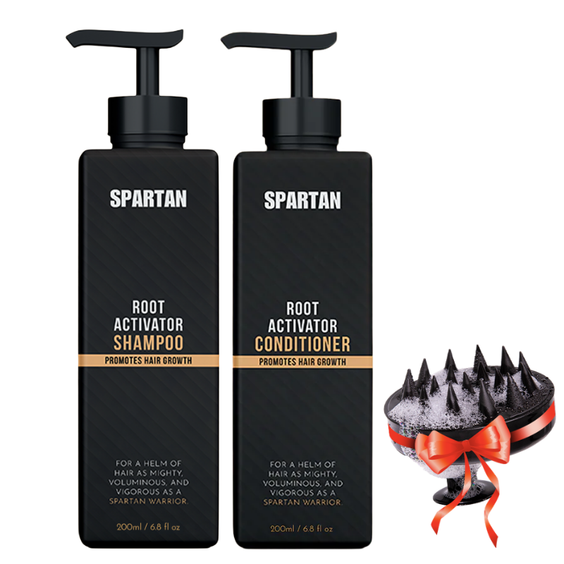 SPARTAN™ - Root Activator Shampoo + Conditioner + FREE Scalp Brush